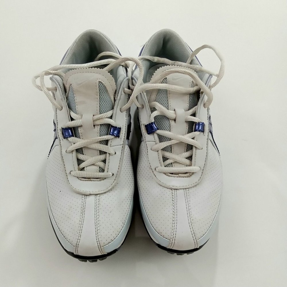 Nike Air Brassie II Women's Golf Shoes White Leather Purple Size 6.5W